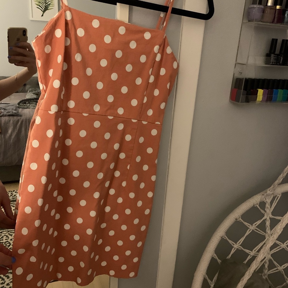 Orangey pink dress